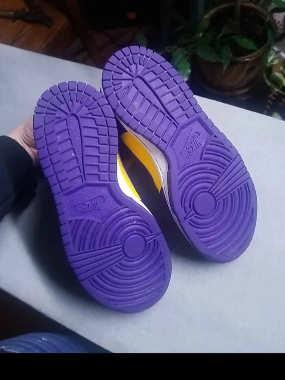 Kids High-Top Sneakers in Lakers Color Purple And Yellow- Sporty Everyday Style
